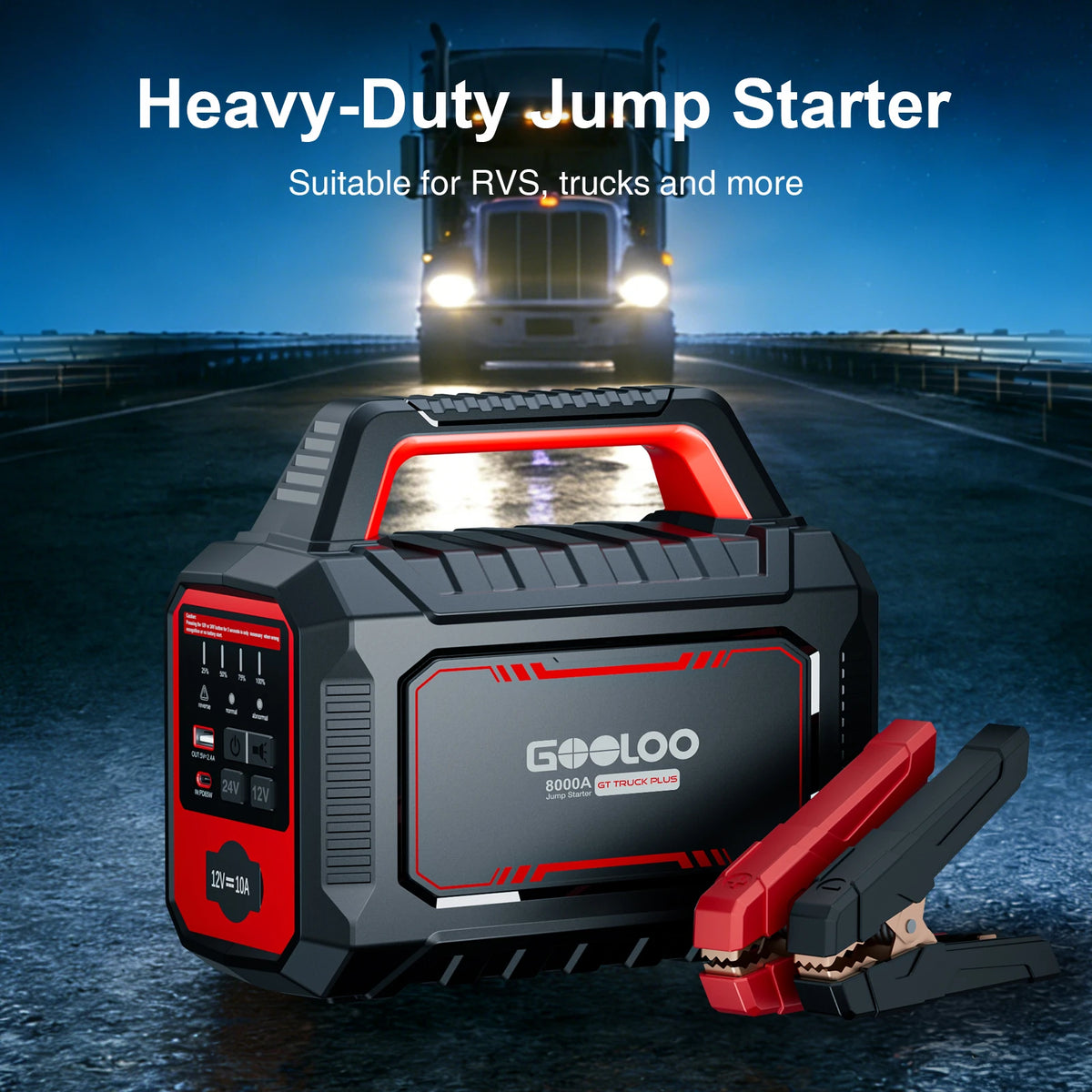 GOOLOO GT Truck Plus Supersafe Jump Starter 8000A