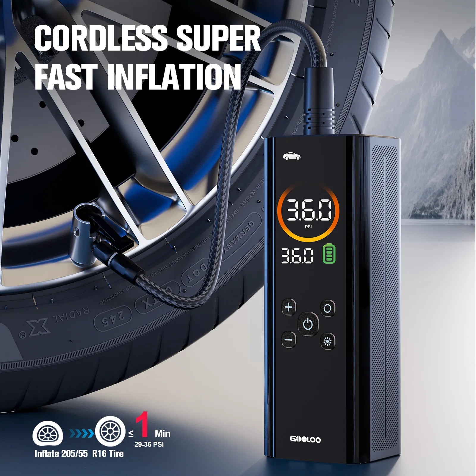 GOOLOO AP150 PRO Tire Inflator Portable Air Compressor