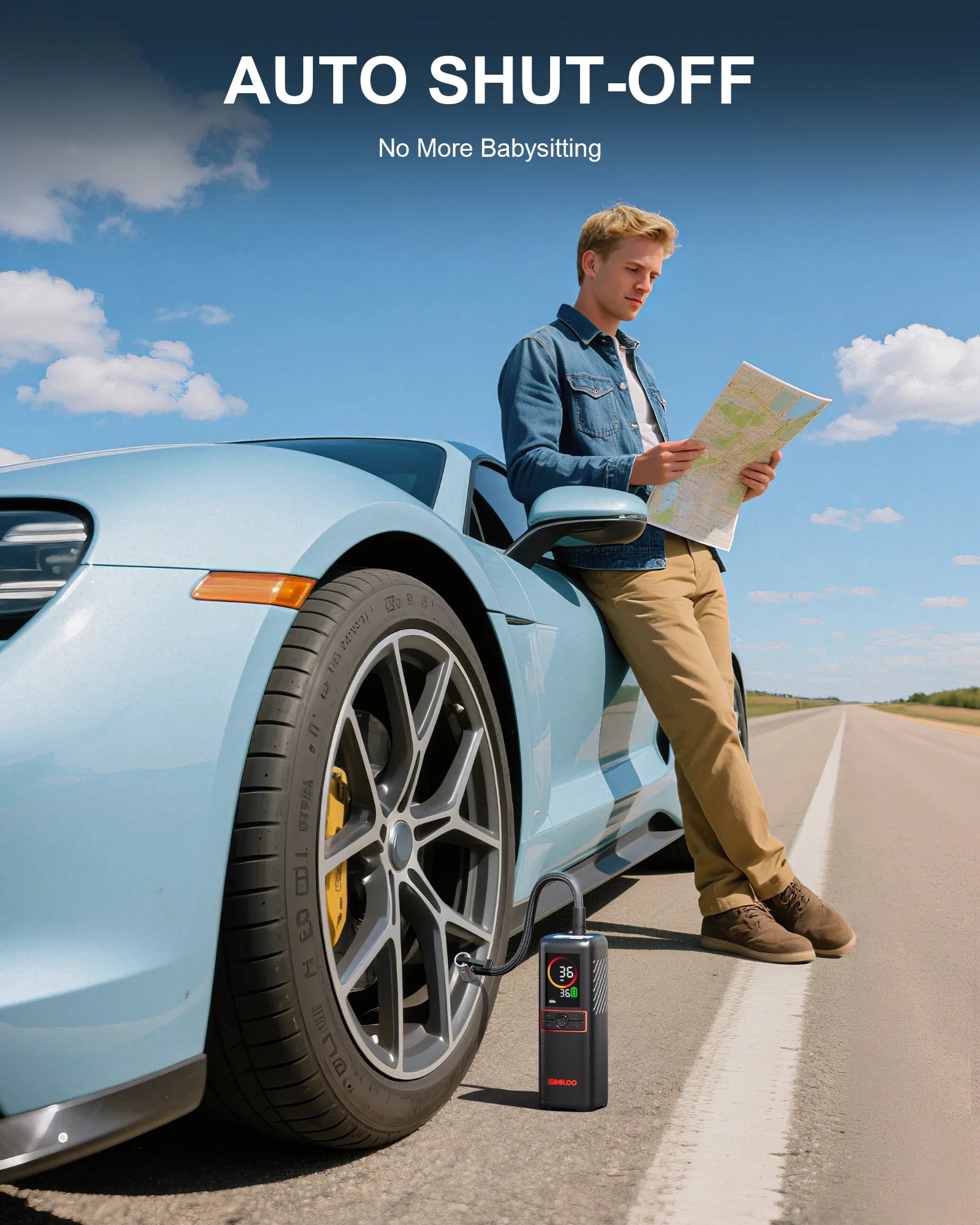 GOOLOO GT160 Tire Inflator Portable Air Compressor