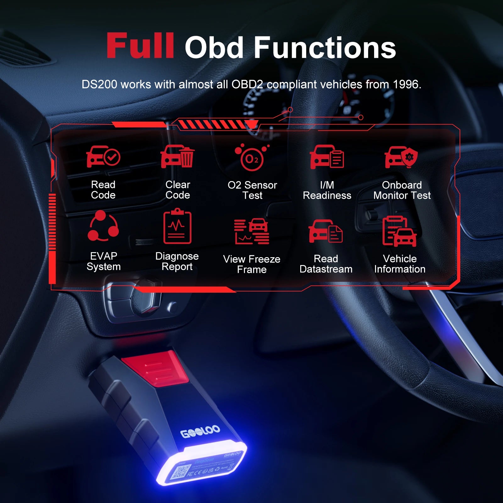 GOOLOO DeepScan DS200 CarCare DIY OBD Scanner