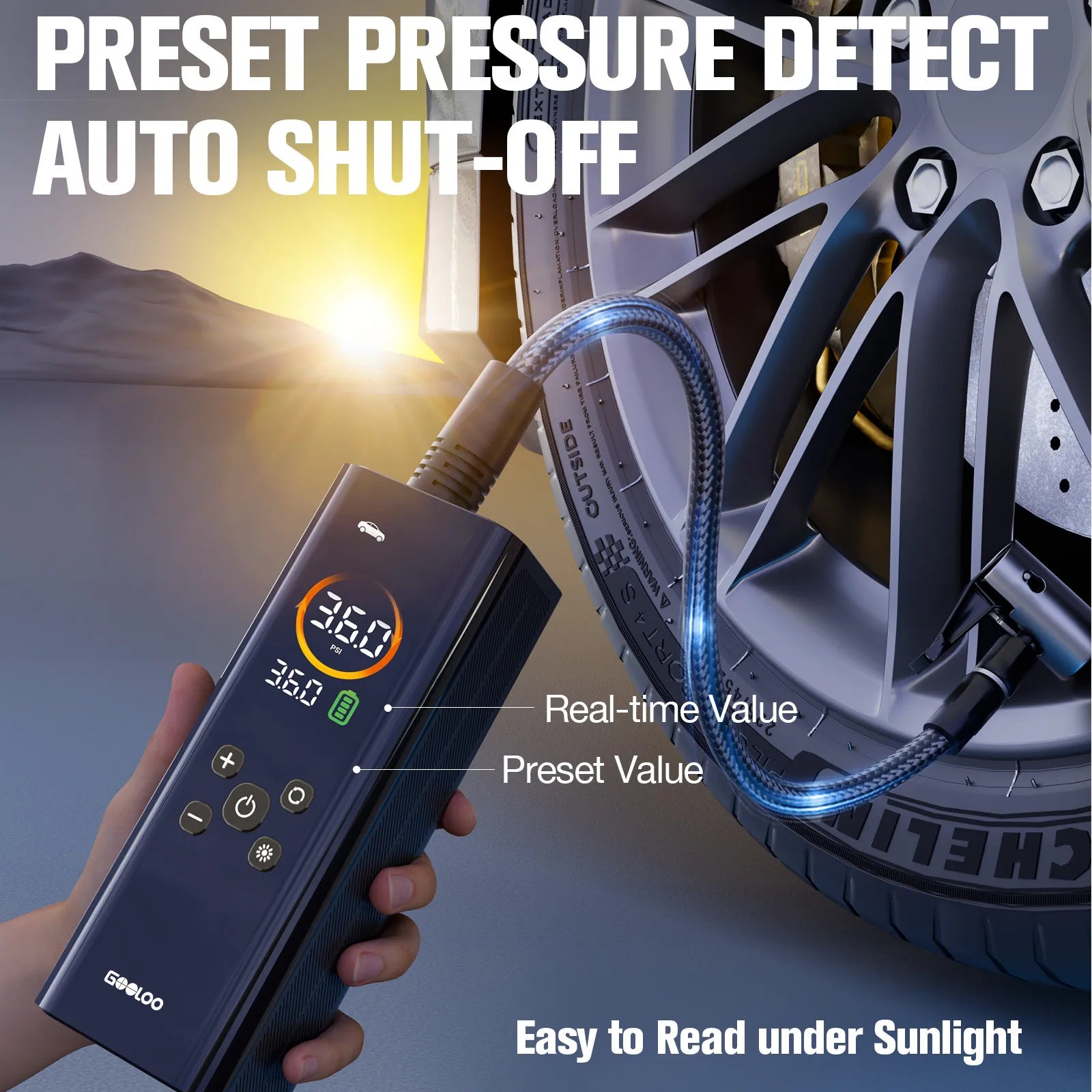 GOOLOO AP150 PRO Tire Inflator Portable Air Compressor