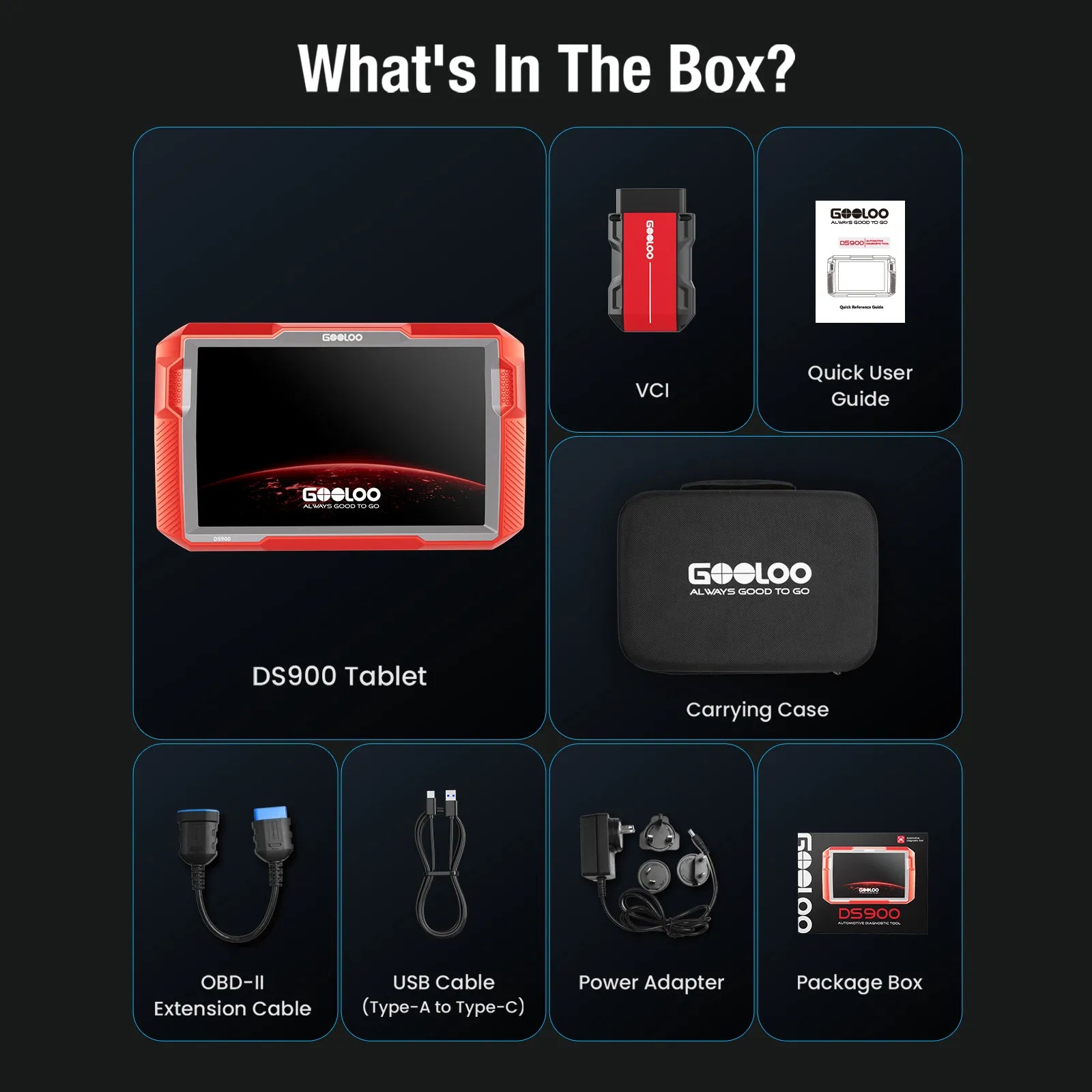 GOOLOO DS900 OBD2 Scanner Diagnostic Tool