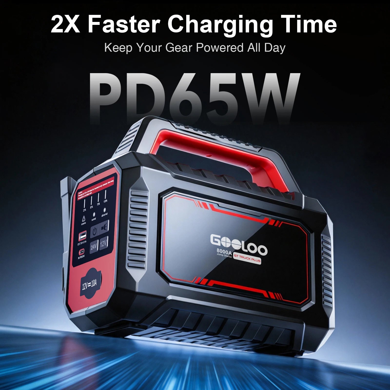 GOOLOO GT Truck Plus Supersafe Jump Starter 8000A