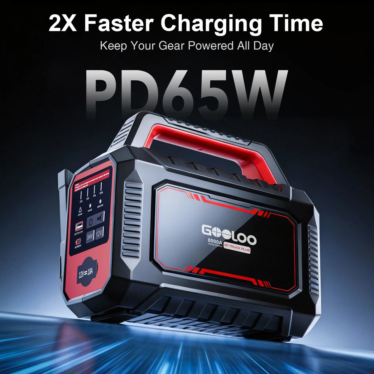 GOOLOO GT Truck Plus Supersafe Jump Starter 8000A