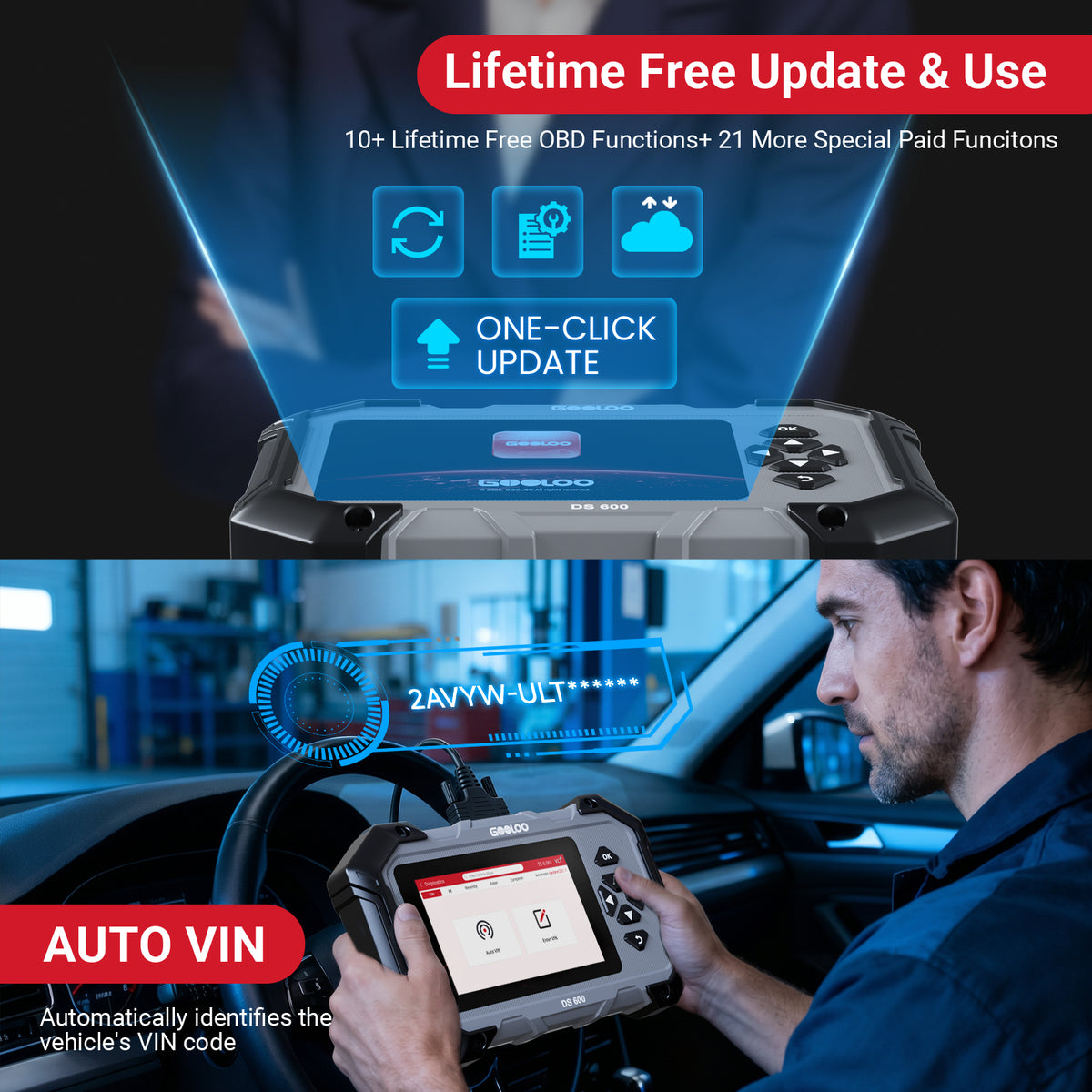 GOOLOO DeepScan DS600 CarCare DIY OBD Scanner