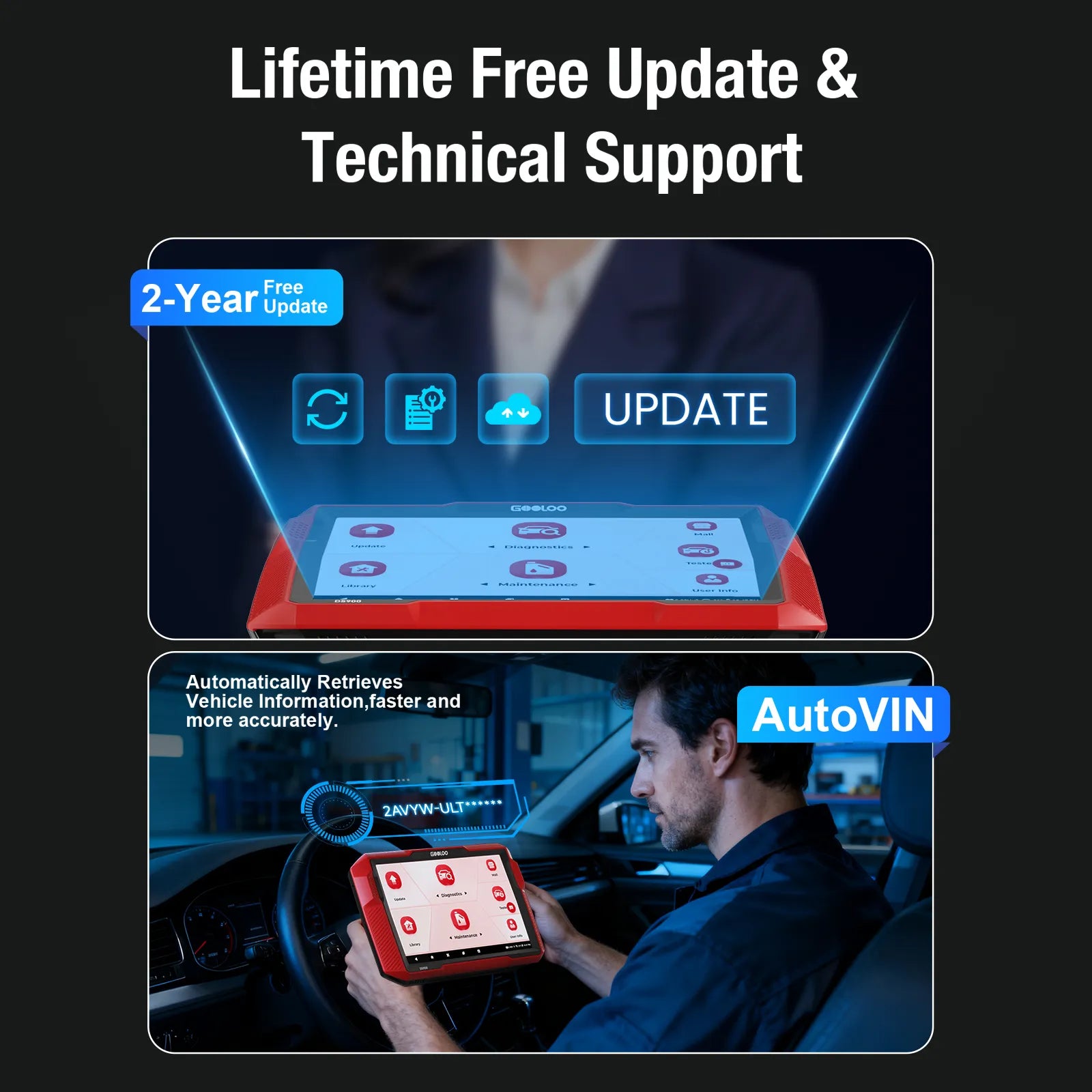 GOOLOO DS900 OBD2 Scanner Diagnostic Tool