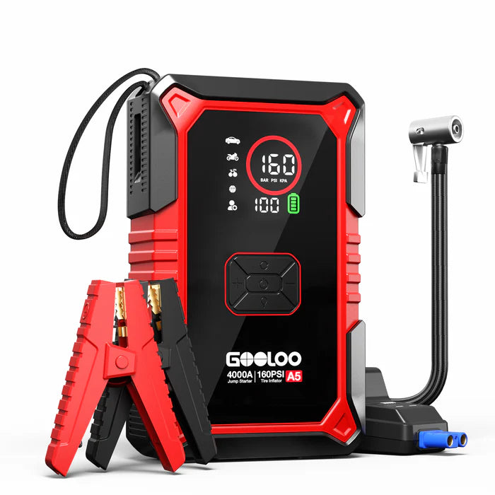 GOOLOO A5 Jump Starter with Air Compressor 4000A