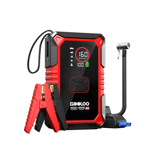GOOLOO A5 4WD Jump Starter with Air Compressor 4000A