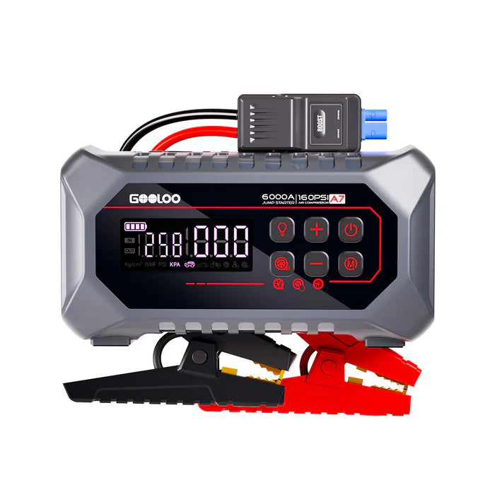 GOOLOO A7 Jump Starter with Air Compressors and Air pump 6000A