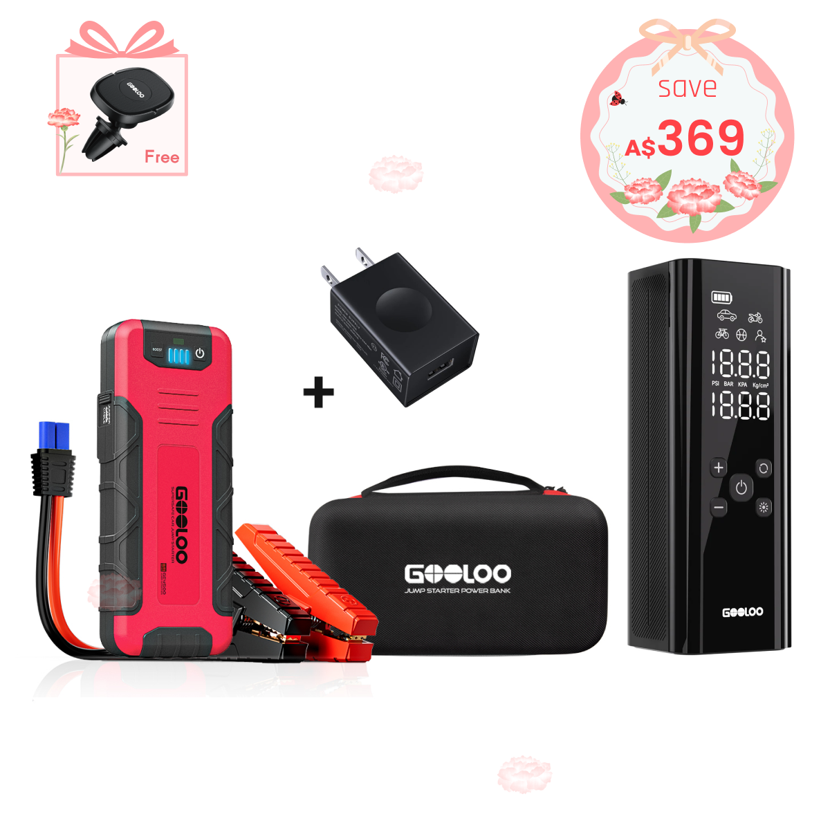GOOLOO GE4500 Portable Jump Starter 4500Amp