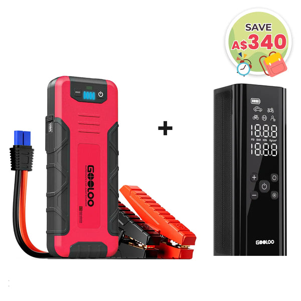 GOOLOO GE4500 Jump Starter with GT150 Tire Inflator