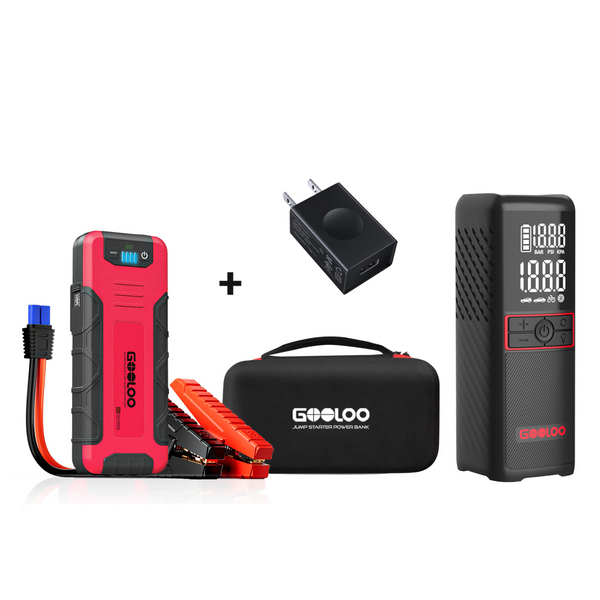 GOOLOO GE4500+GT160 Tire Inflator+EVA Box+15W Wall Charger