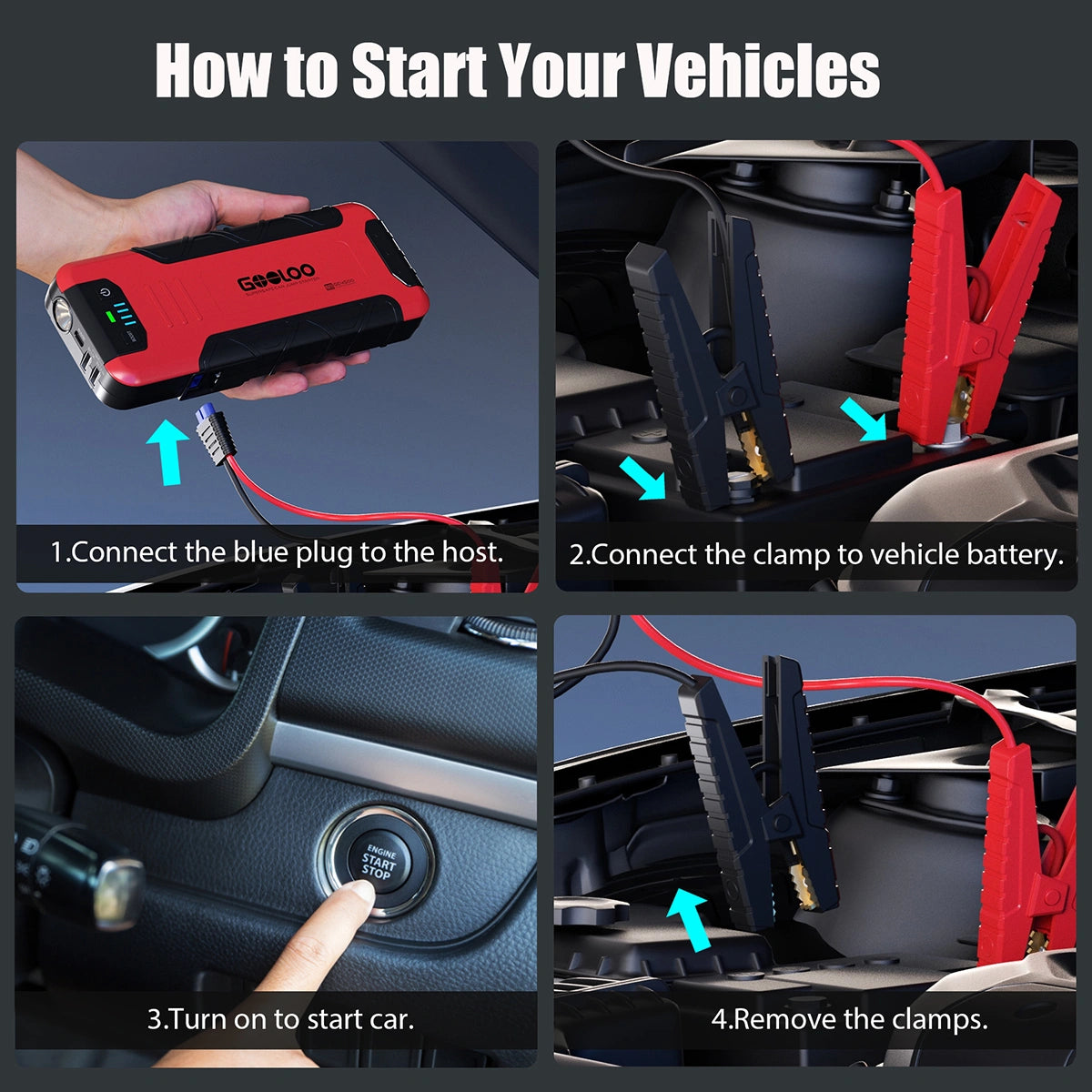 GOOLOO GE4500 Jump Start For Semi Truck