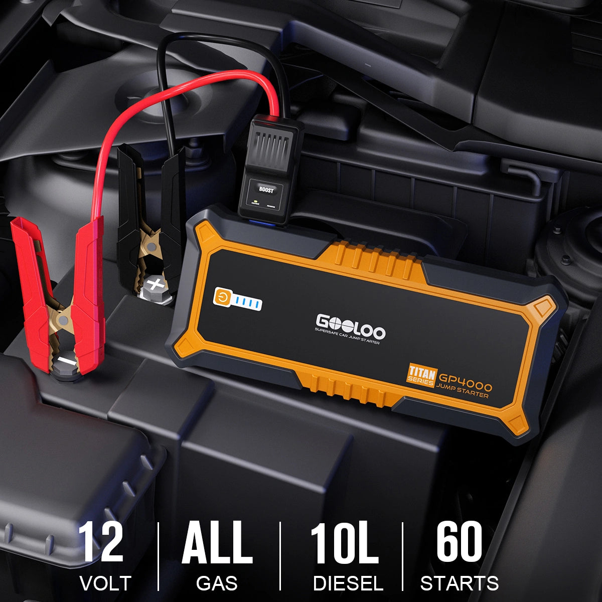 GOOLOO GP4000 Jump Starter with GT160 DUAL Tire Inflator