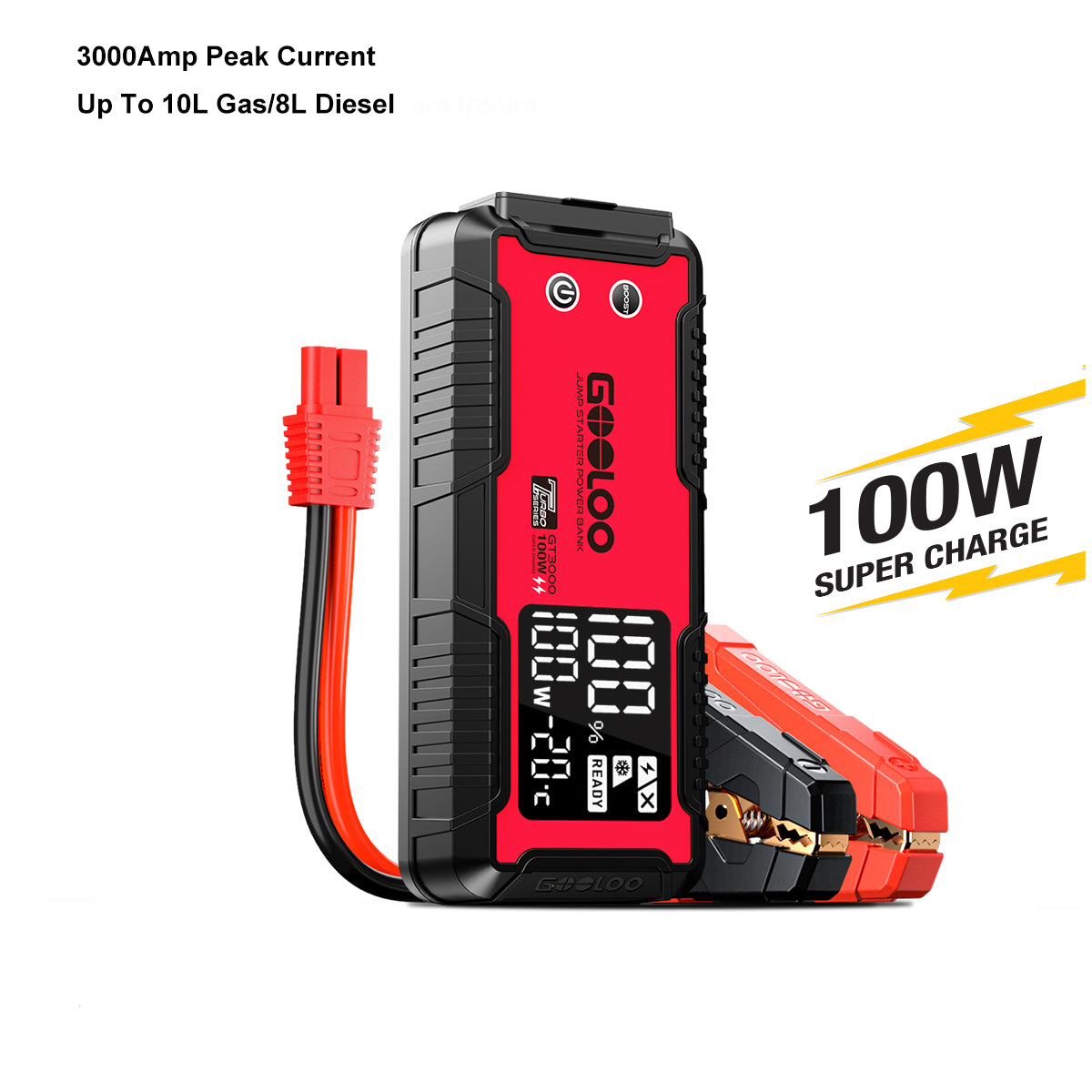 GOOLOO GT3000 portable battery pack for car