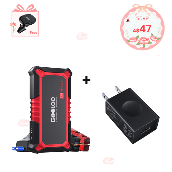 GOOLOO GP2000 Portable Jump Starter with 15W Wall Charger