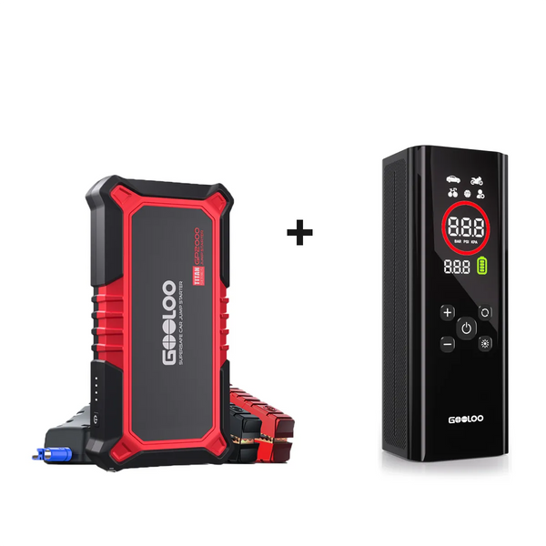 GOOLOO GP2000 Jump Starter with AP150 PRO Tire Inflator