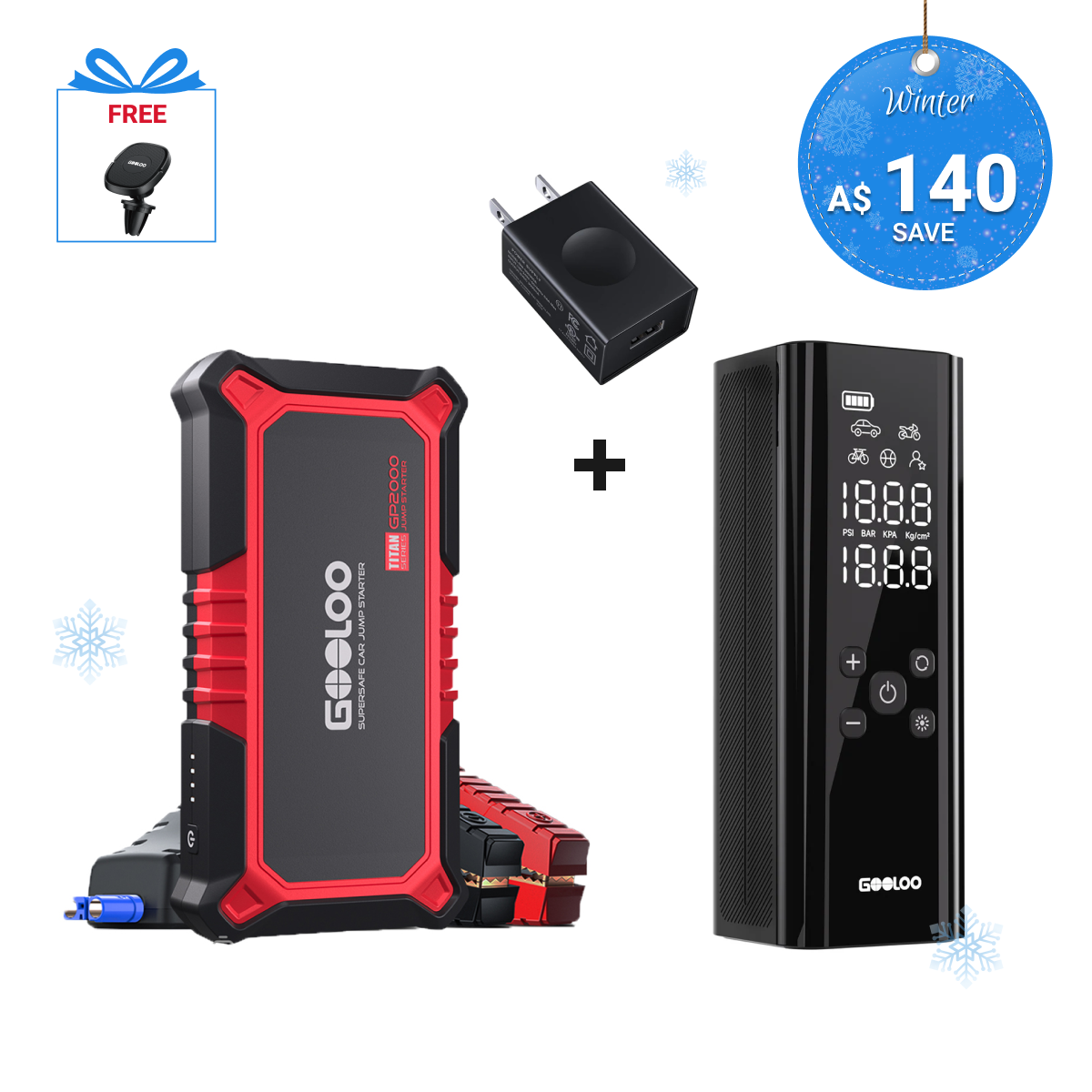 GOOLOO GP2000 Jump Starter 2000Amp