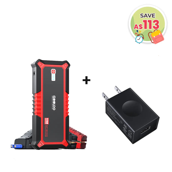 GOOLOO GP3000 Jump Starter with 15W Wall Charger