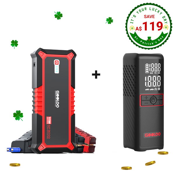 GOOLOO GP3000 Jump Starter with GT160 Tire Inflator