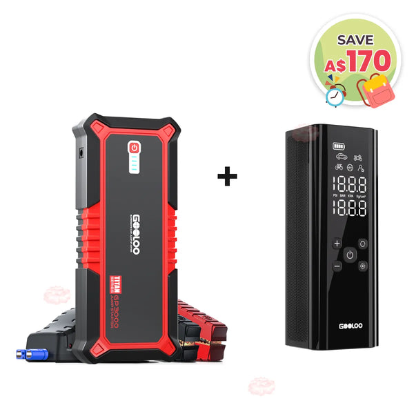 GOOLOO GP3000 Jump Starter with GT150 Tire Inflator