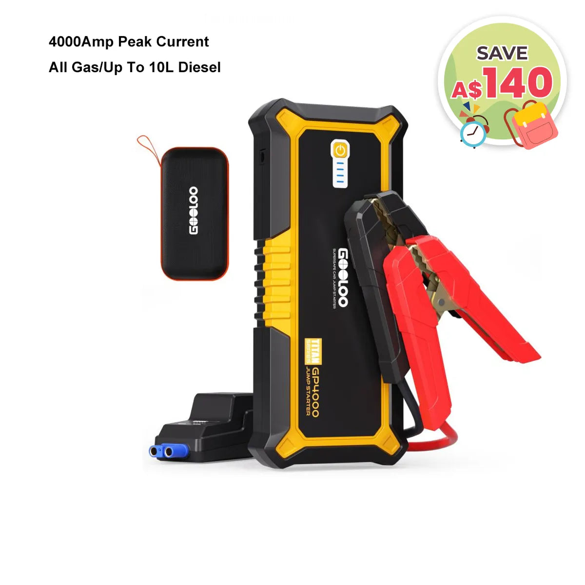 【Clearance Sale】GOOLOO GP4000 Jump Starter 4000Amp