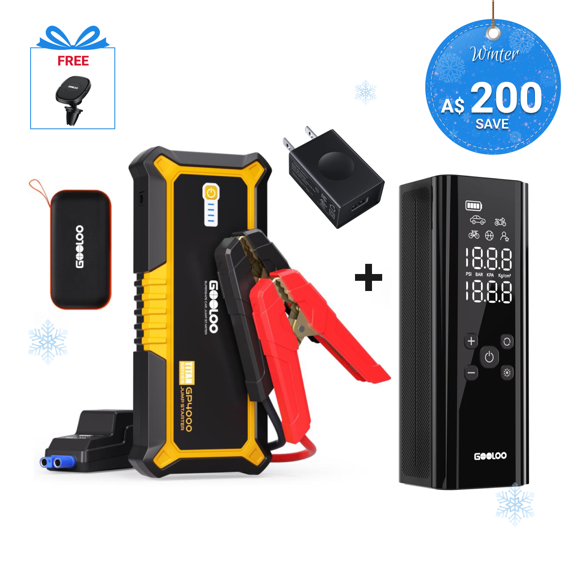 GOOLOO GP4000 Jump Starter 4000Amp