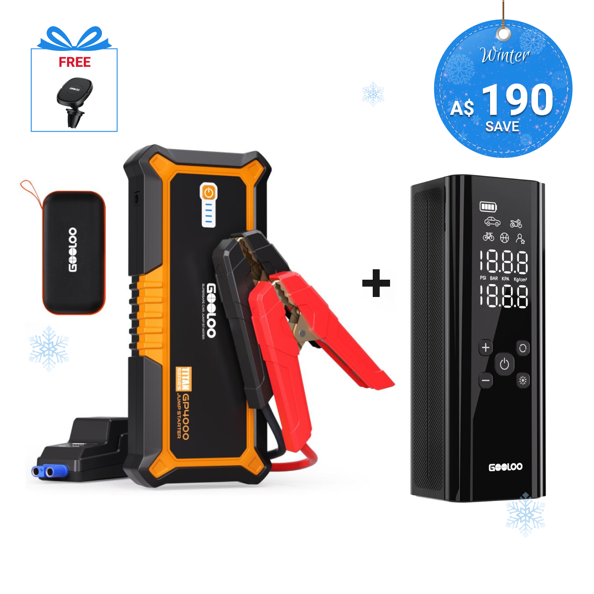 GOOLOO GP4000 Jump Starter 4000Amp