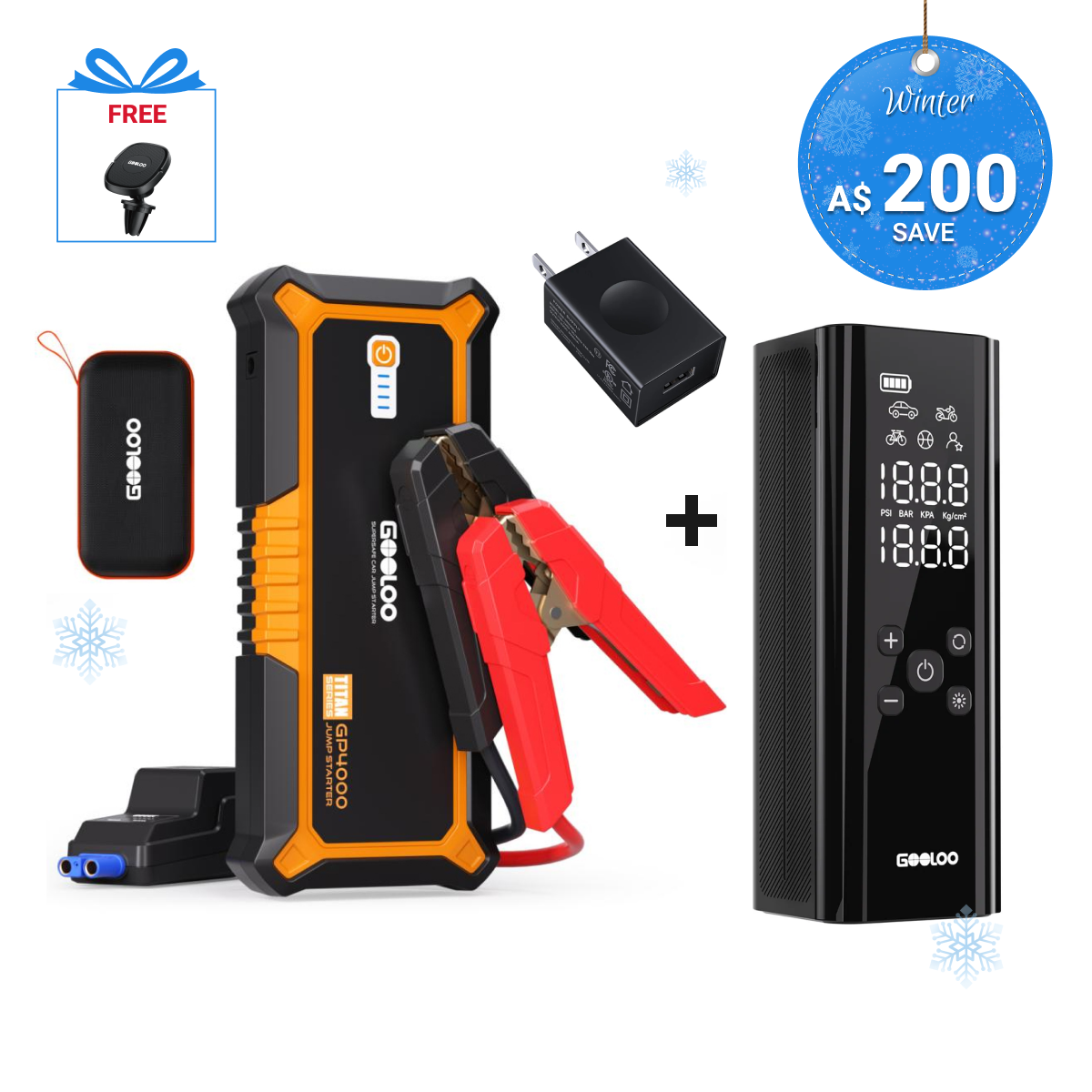 GOOLOO GP4000 Jump Starter 4000Amp