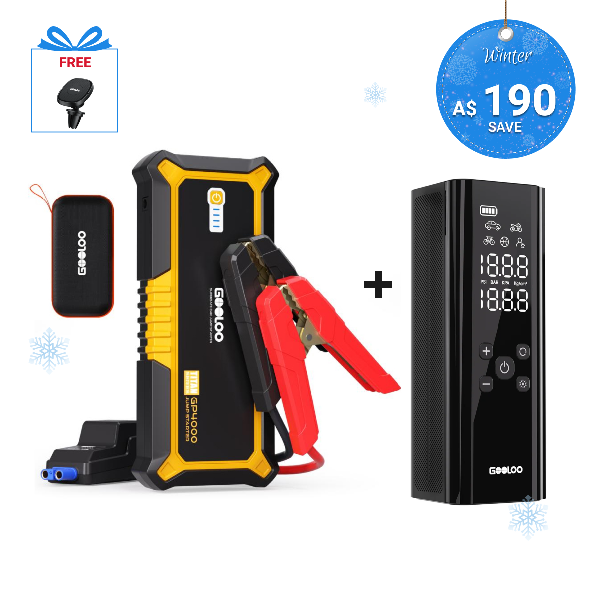 GOOLOO GP4000 Jump Starter 4000Amp