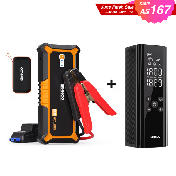 GOOLOO GP4000 Jump Starter with GT150 Tire Inflator