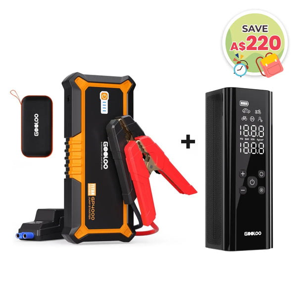 GOOLOO GP4000 Jump Starter with GT150 Tire Inflator