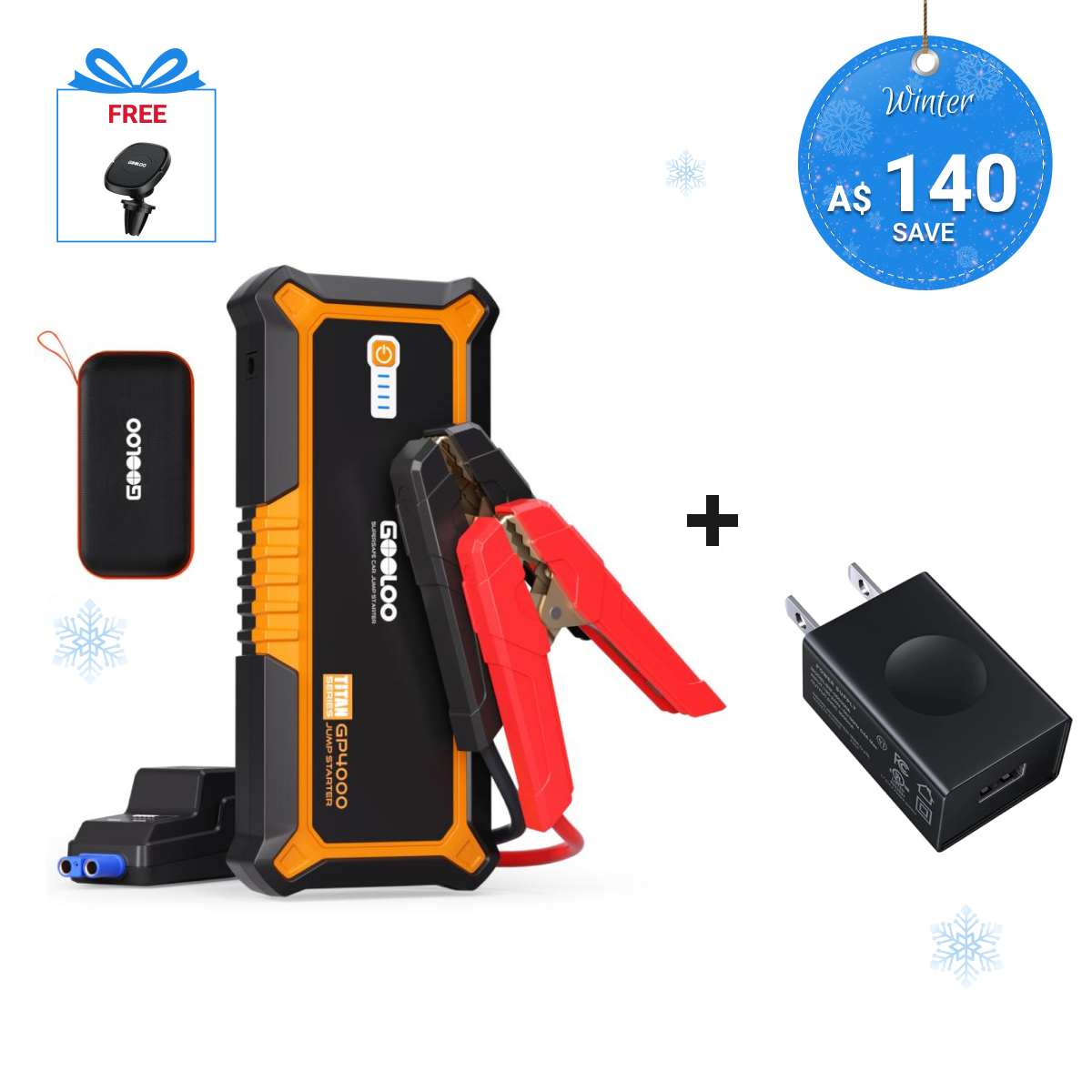 GOOLOO GP4000 Jump Starter 4000Amp