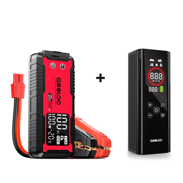 GOOLOO GT3000 Jump Starter with AP150 PRO Tire Inflator