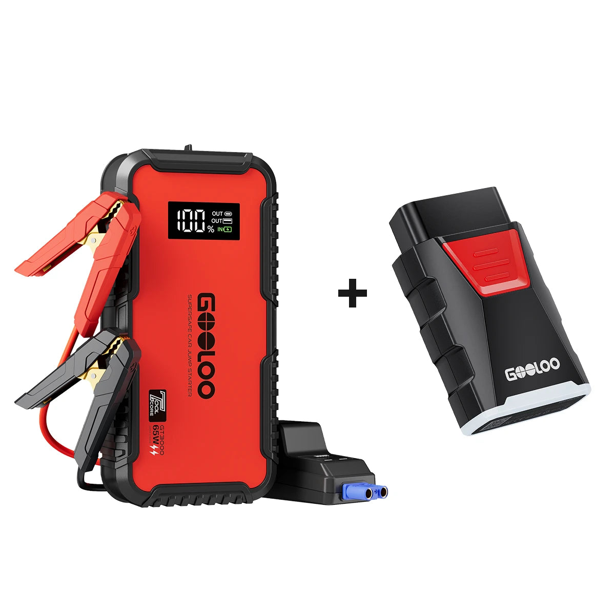 GOOLOO GT3000 Supersafe Jump Starter 3000A with Eva Bag