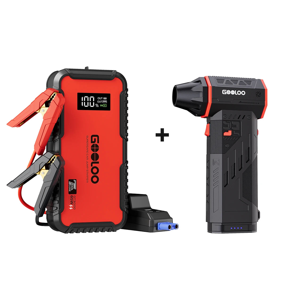 GOOLOO GT3000 Supersafe Jump Starter 3000A with Eva Bag
