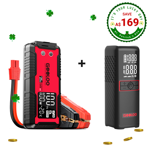 GOOLOO GT3000 Jump Starter with GT160 Tire Inflator