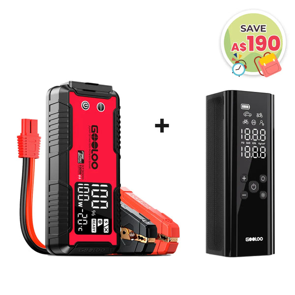GOOLOO GT3000 Jump Starter with GT150 Tire Inflator