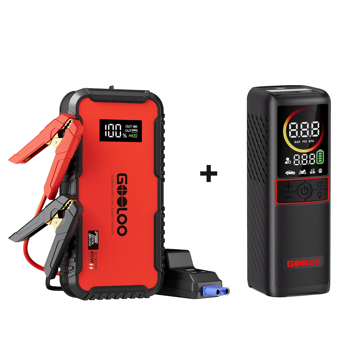 GOOLOO GT3000 Jump Starter 3000A with Eva Bag
