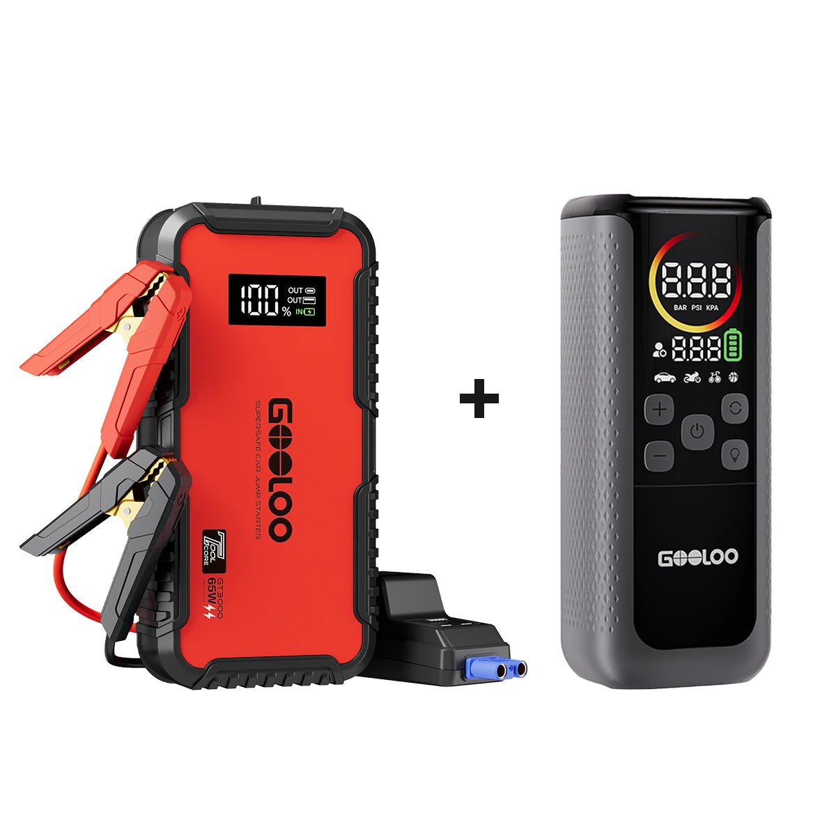 GOOLOO GT3000 Supersafe Jump Starter 3000A with Eva Bag