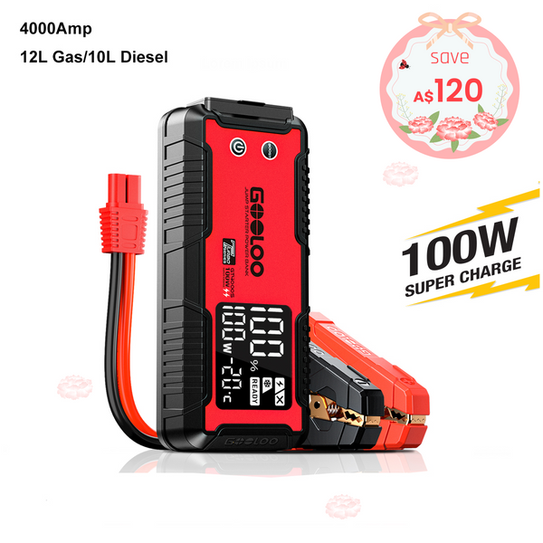 GOOLOO GT4000S Jump Starter 4000Amp 100W