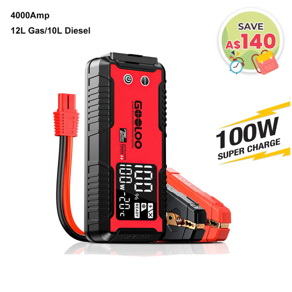 GOOLOO GT4000S Jump Starter 4000Amp 100W