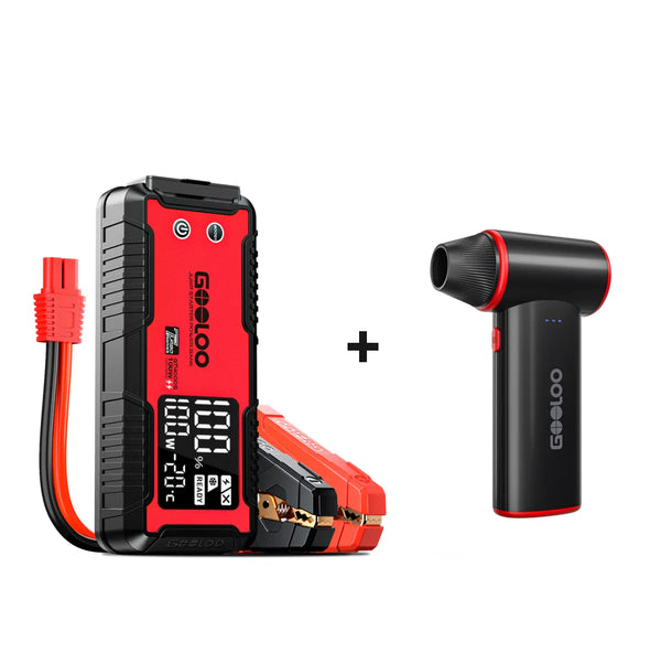 GOOLOO GT4000S Jump Starter with F3 Electric Air Duster