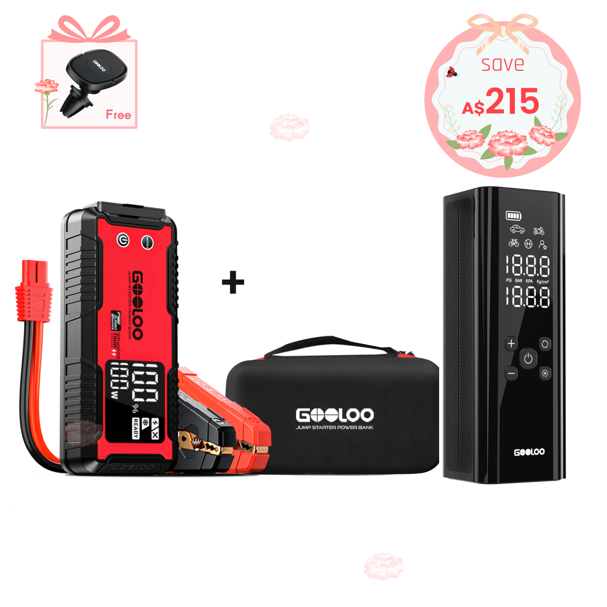 GOOLOO GT4000S Jump Starter 4000Amp 100W