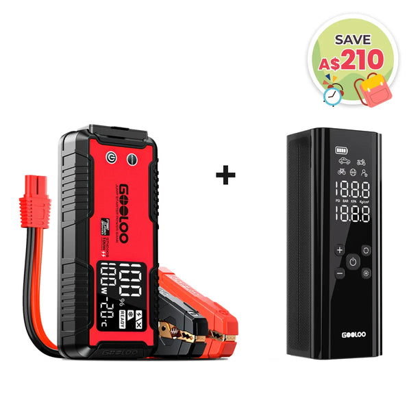 GOOLOO GT4000S Jump Starter with GT150 Tire Inflator