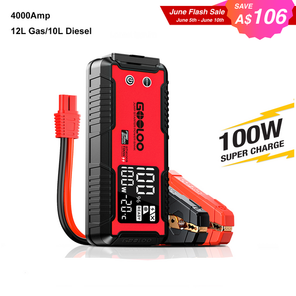 GOOLOO GT4000S Jump Starter 4000Amp 100W