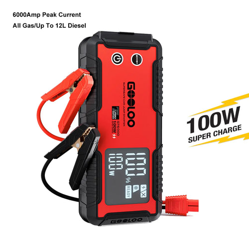 GOOLOO GT6000 4WD Battery Supersafe Jump Starter for Off-Road Reccovery & Camping 6000A