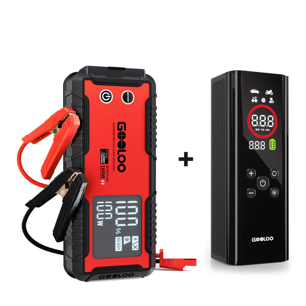 GOOLOO GT6000 Jump Starter with AP150 PRO Tire Inflator