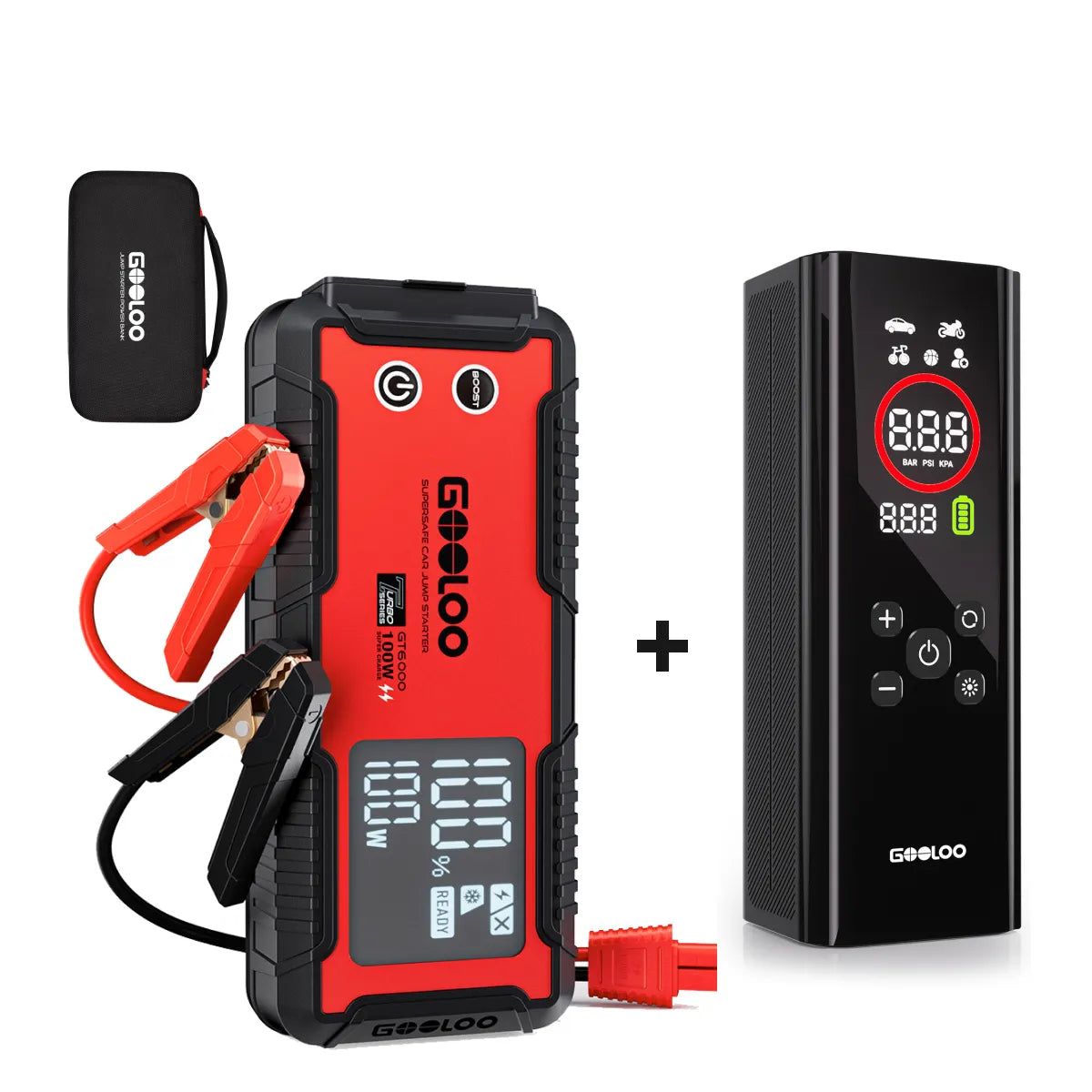 GOOLOO GT6000 4WD Battery Supersafe Jump Starter for Off-Road Reccovery & Camping 6000A