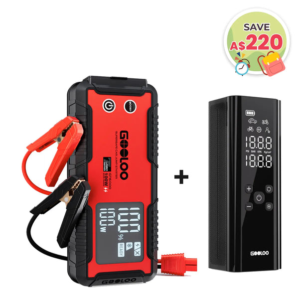 GOOLOO GT6000 Jump Starter with GT150 Tire Inflator